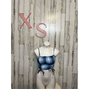 Aeropostal blue crop top size XS